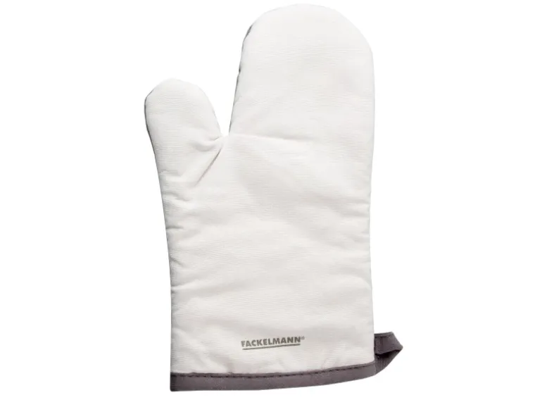 Fackelmann Topfhandschuh Baumwolle ca. 28 cm x 18 cm Weiß