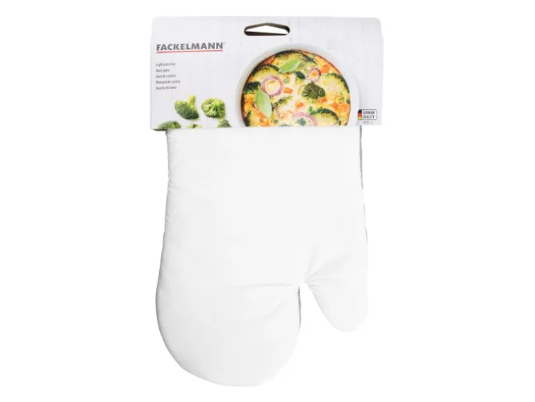Fackelmann Topfhandschuh Baumwolle ca. 28 cm x 18 cm Weiß