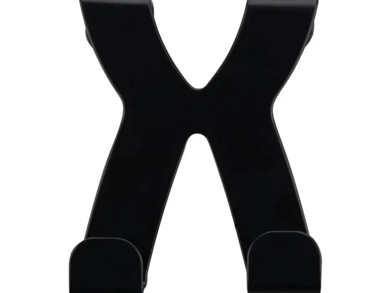 Fackelmann Türhaken Edelstahl 6 cm x 5 cm Schwarz