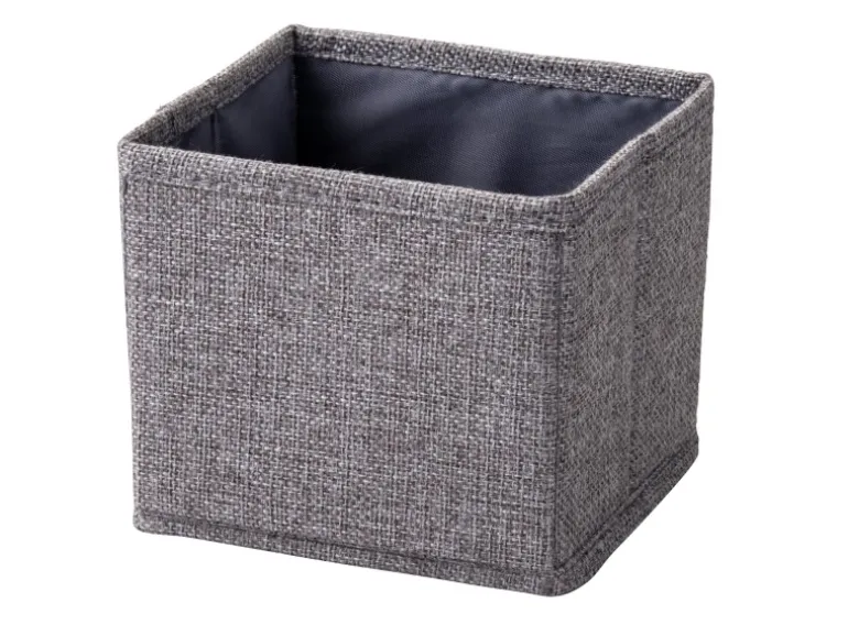 Fackelmann Universalkörbchen Textil 13 cm x 12 cm x 14 cm Grau
