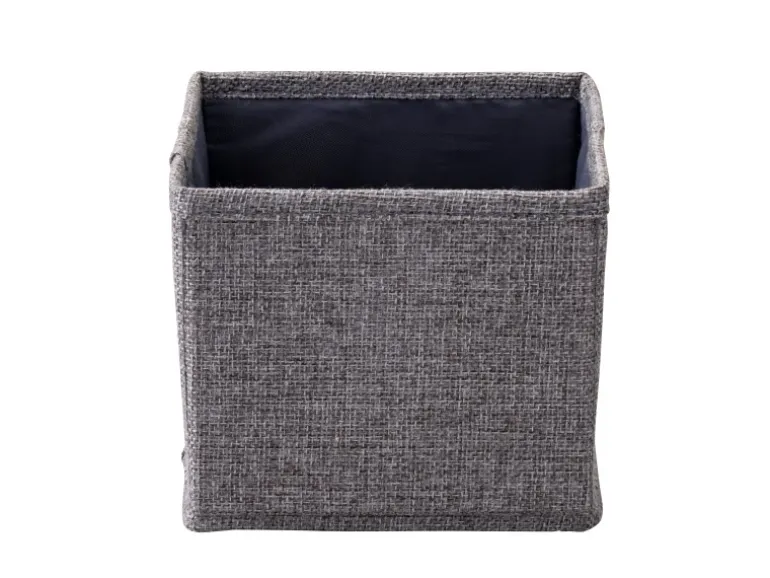 Fackelmann Universalkörbchen Textil 13 cm x 12 cm x 14 cm Grau