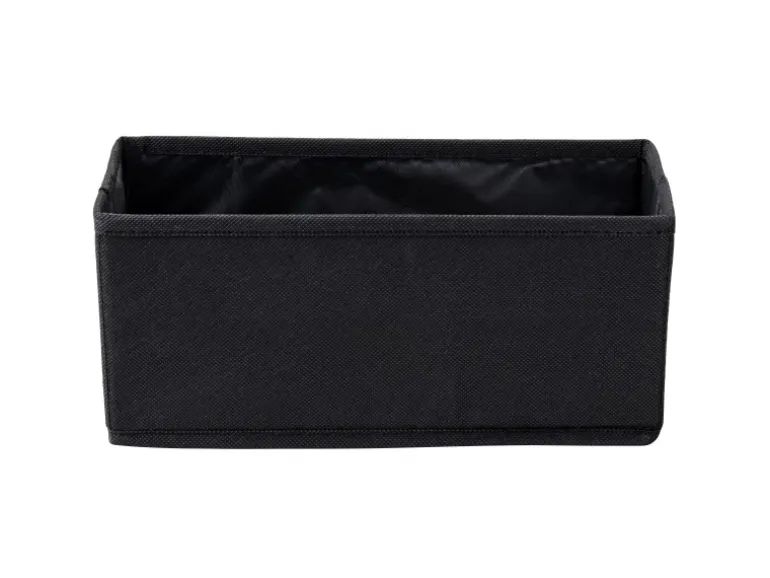 Fackelmann Universalkörbchen Textil 13 cm x 12 cm x 28 cm Schwarz