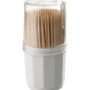 Fackelmann Zahnstocher Dose 6,5 cm Natur