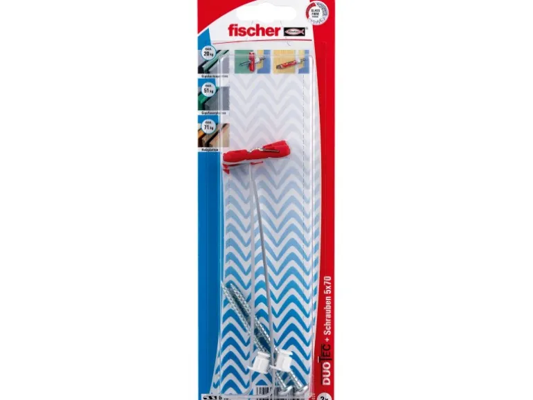 Fischer Kippdübel Duotec 10 S PH mit Panhead Schraube je 2 Stück