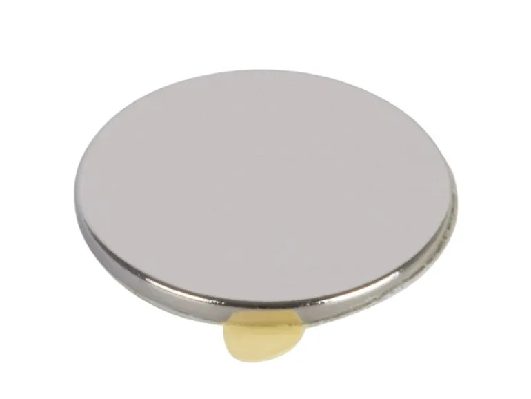 Fix-o-moll Magnetscheibe Neodym Selbstklebend Ø 19 mm x 1,5 mm Silber