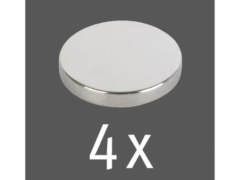 Fix-o-moll Magnetscheibe Neodym Ø 19 mm x 3 mm Silber