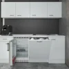 Flex-Well Classic Büroküche Wito 210 cm Weiß