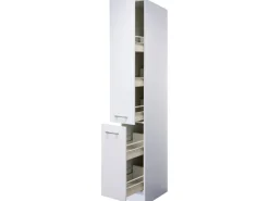 Flex-Well Classic Küchen-Apotheker-Küchen-Hochschrank Lucca 30 cm Weiß