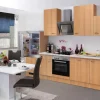 Flex-Well Classic Küchenzeile Nano 280 cm Buche Nachbildung