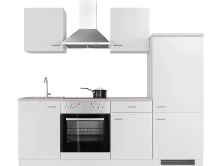 Flex-Well Classic Küchenzeile Wito 220 cm Weiß