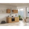 Flex-Well Classic Küchenzeile Nano 210 cm Buche