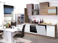 Flex-Well Classic Küchenzeile Florida 280 cm Sonoma Eiche-Weiß-Sonoma Eiche
