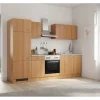 Flex-Well Classic Küchenzeile Nano 270 cm Buche