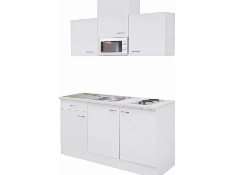 Flex-Well Classic Singleküche Wito 150 cm breit Weiß