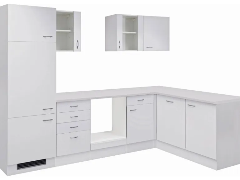 Flex-Well Classic Winkelküche Wito 280 cm ohne E-Geräte Weiß