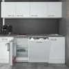 Flex-Well Exclusiv Büroküche Joelina 210 cm Weiß