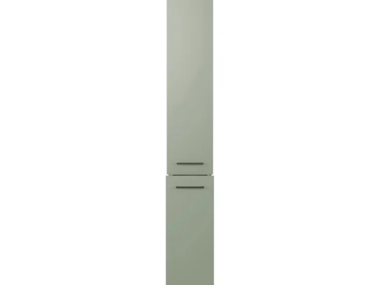 Flex-Well Exclusiv Küchenapothekerhochschrank Cara 30cm Schilfgrün-Artisan Eiche