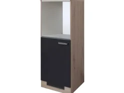 Flex-Well Exclusiv Küchen-Geräteumbauschr. Lara 60cm Anthra.-San Remo Eiche