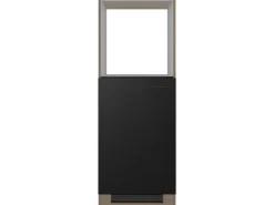 Flex-Well Exclusiv Küchen-Geräteumbauschr. Capri 60cm Schwarz Matt-Endgrain Oak
