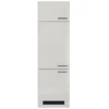 Flex-Well Exclusiv Küchen-Geräteschrank Lund 60cm 200cm Lichtgrau Gl.-Rauchgrau