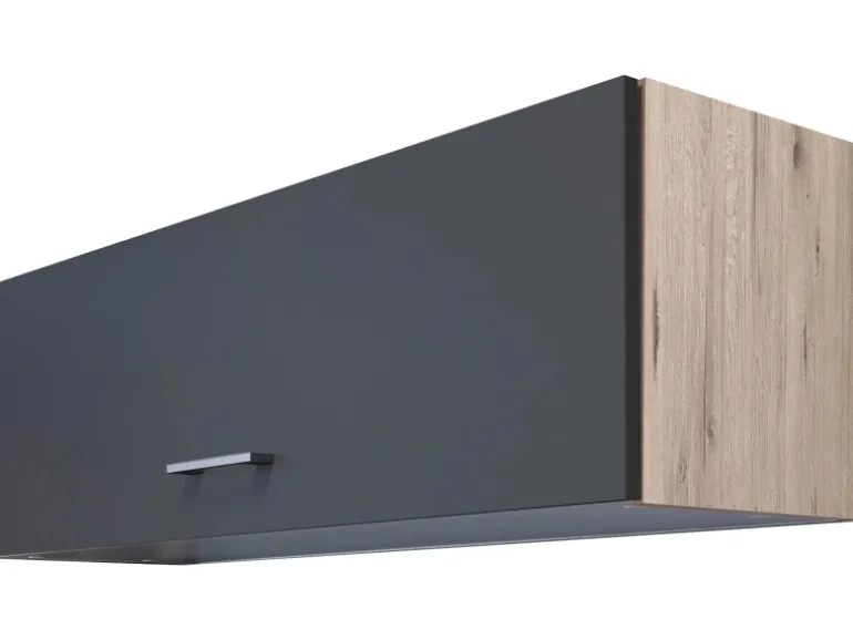 Flex-Well Exclusiv Küchen-Kurz-Oberschrank Morean 100x32cm Basaltgrau-San Remo