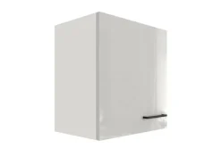 Flex-Well Exclusiv Küchen-Oberschrank Lund 50x55cm Lichtgrau glänzend-Rauchgrau
