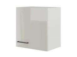 Flex-Well Exclusiv Küchen-Oberschrank Lund 50x55cm Lichtgrau glänzend-Rauchgrau