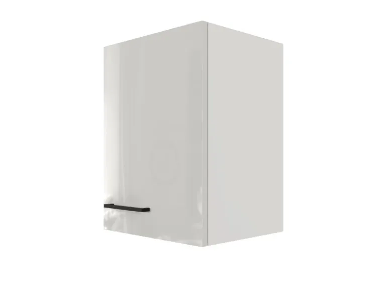 Flex-Well Exclusiv Küchen-Oberschrank Lund 40x55cm Lichtgrau glänzend-Rauchgrau