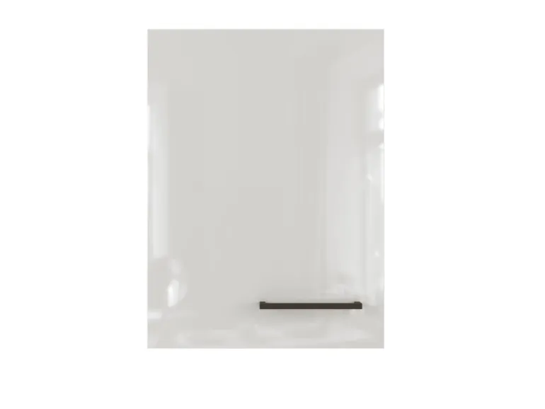 Flex-Well Exclusiv Küchen-Oberschrank Lund 40x55cm Lichtgrau glänzend-Rauchgrau