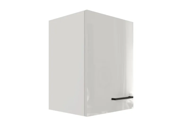 Flex-Well Exclusiv Küchen-Oberschrank Lund 40x55cm Lichtgrau glänzend-Rauchgrau