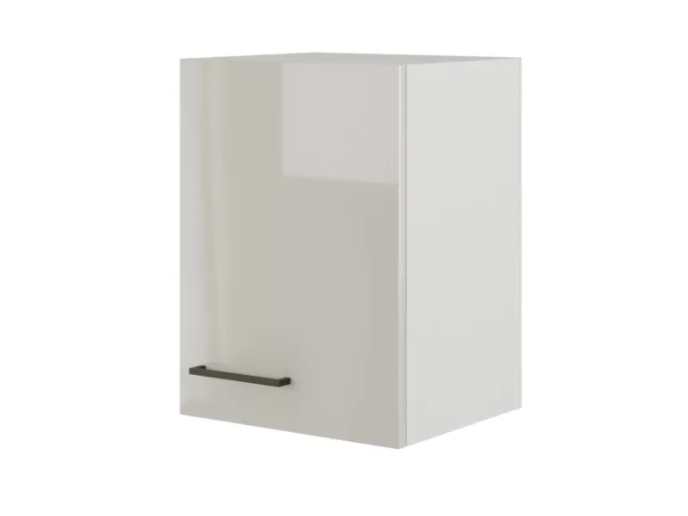 Flex-Well Exclusiv Küchen-Oberschrank Lund 40x55cm Lichtgrau glänzend-Rauchgrau