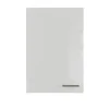 Flex-Well Exclusiv Küchen-Oberschrank Lund 60x89cm Lichtgrau glänzend-Rauchgrau
