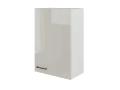 Flex-Well Exclusiv Küchen-Oberschrank Lund 60x89cm Lichtgrau glänzend-Rauchgrau