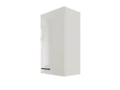 Flex-Well Exclusiv Küchen-Oberschrank Lund 50x89cm Lichtgrau glänzend-Rauchgrau