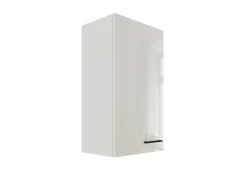 Flex-Well Exclusiv Küchen-Oberschrank Lund 50x89cm Lichtgrau glänzend-Rauchgrau