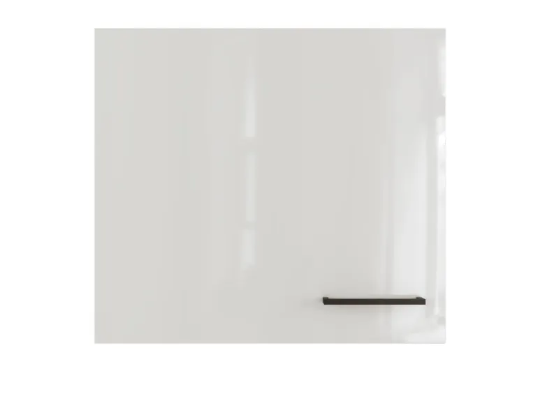 Flex-Well Exclusiv Küchen-Oberschrank Lund 60x55cm Lichtgrau glänzend-Rauchgrau