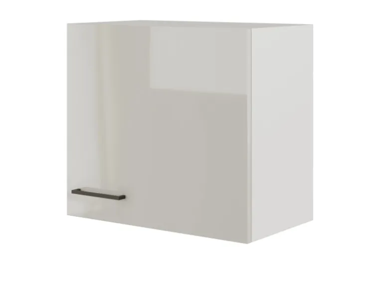 Flex-Well Exclusiv Küchen-Oberschrank Lund 60x55cm Lichtgrau glänzend-Rauchgrau
