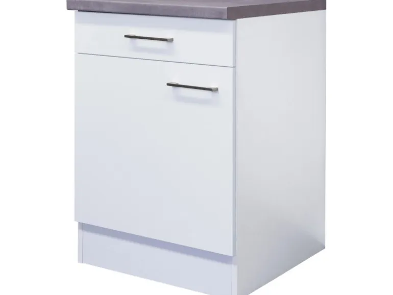 Flex-Well Exclusiv Küchen-Unterschrank Joelina 60 cm Weiß