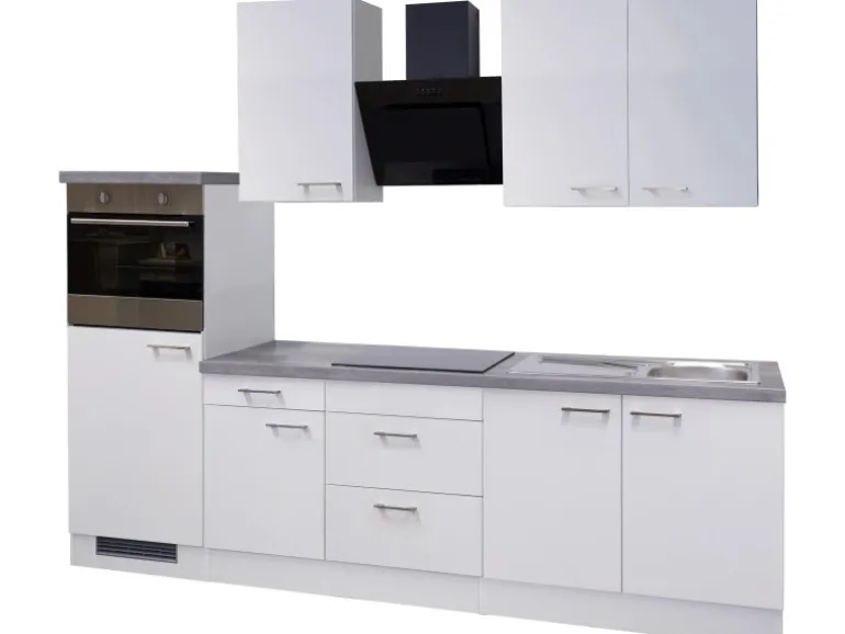 Flex-Well Exclusiv Küchenzeile Joelina 270 cm Weiß