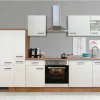 Flex-Well Exclusiv Küchenzeile Vintea 310 cm Magnolia-Lancelot Oak