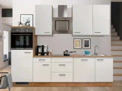 Flex-Well Exclusiv Küchenzeile Vintea 280 cm Magnolia-Lancelot Oak