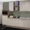 Flex-Well Exclusiv Küchenzeile Orlando 270 cm Kaschmir Glanz-Sonoma Eiche NB