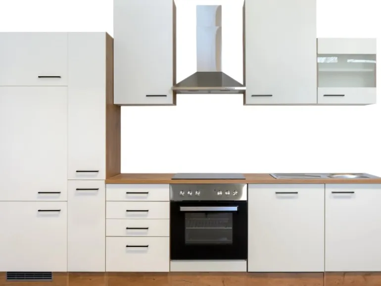 Flex-Well Exclusiv Küchenzeile Vintea 310 cm Magnolia-Lancelot Oak