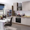 Flex-Well Exclusiv Küchenzeile Orlando 280 cm Kaschmir Glanz-Sonoma Eiche