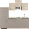 Flex-Well Exclusiv Küchenzeile Arizona 210 cm Quarz Cubanit - San Remo Eiche