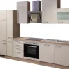 Flex-Well Exclusiv Küchenzeile Orlando 310 cm Kaschmir Glanz - Sonoma Eiche
