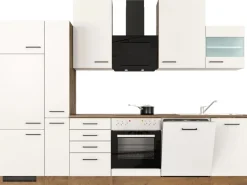 Flex-Well Exclusiv Küchenzeile Vintea 310 cm Magnolia matt - Lancelot Oak