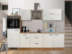 Flex-Well Exclusiv Küchenzeile Vintea 270 cm Magnolia-Lancelot Oak