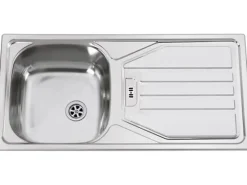 Flex-Well Exclusiv Küchenzeile Lund 270 cm Lichtgrau glänzend-Rauchgrau