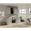 Flex-Well Exclusiv Küchenzeile 1701-017 Lund 220 cm Lichtgrau glänzend-Rauchgrau